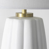 Crocus Ceramic Table Lam, White-Lighting-High Fashion Home