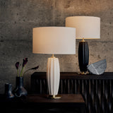 Crocus Ceramic Table Lam, White-Lighting-High Fashion Home