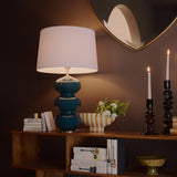 Hewitt Table Lamp, Turquoise