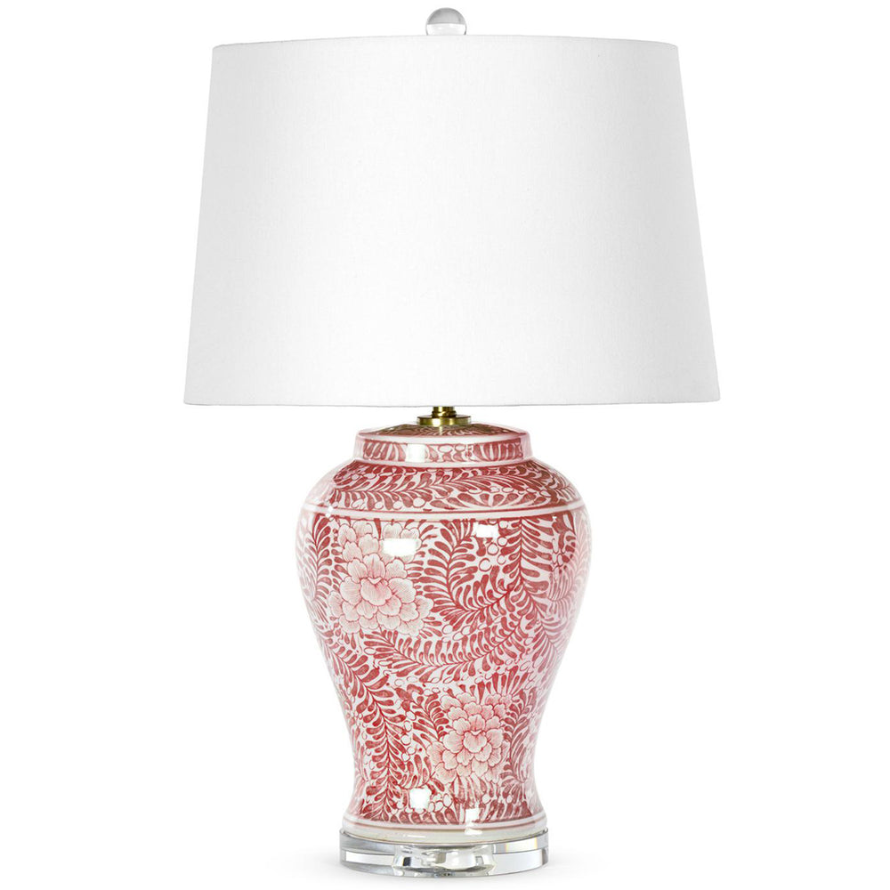 Faye Table Lamp, Red