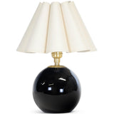Giorgio Black Glass Lamp, Oyster