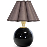Giorgio Black Glass Lamp, Umber
