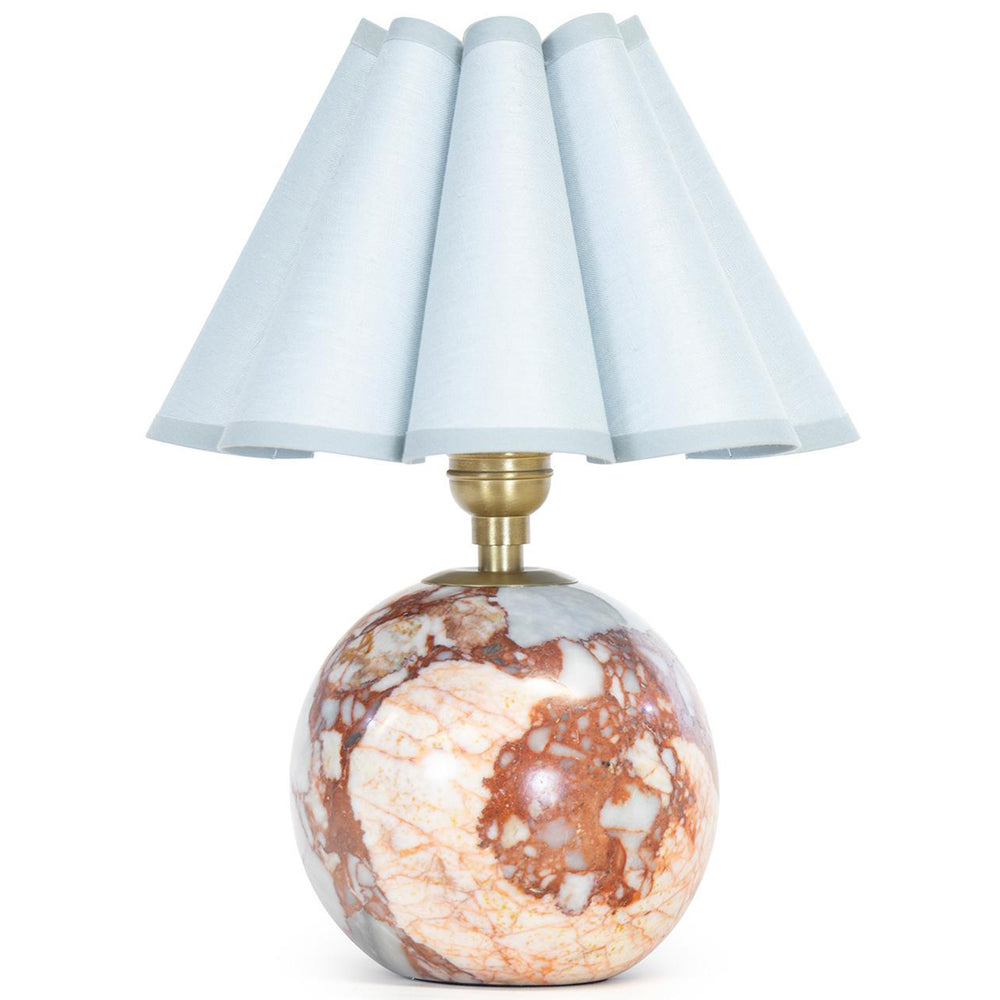 Giorgio Marble Lamp, MIsty Blue