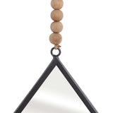 Teardrop Wall Mirrors, Gunmetal, Set of 2