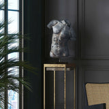 Cracked Male Torso Sculpture, Grey-Accessories-High Fashion Home