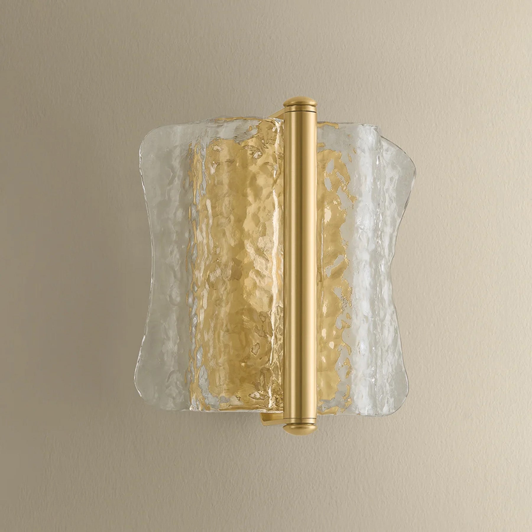 Horizontal Rectangular Sconce Fosterdale Horizontal Wall Sconce, Aged Brass – High Fashion Home