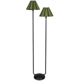 Polly Floor Lamp, Black/Green-Lighting-High Fashion Home