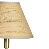 Polly Floor Lamp, Natural Brass/Rattan-Lighting-High Fashion Home
