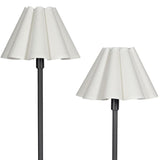 Polly Floor Lamp, Black/White-Lighting-High Fashion Home