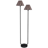 Polly Floor Lamp, Blackened Brass/Unber