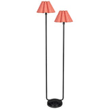 Polly Floor Lamp, Blackened Brass/Wild Poppy