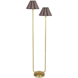 Polly Floor Lamp, Natural Brass/Umber