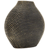 Keaton Vase, Black/Gold