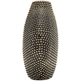 Keaton Vase, Black/Gold