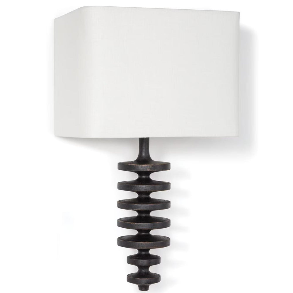 Fishbone Sconce, Ebony-Lighting-High Fashion Home