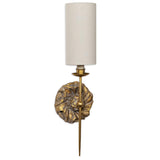 Domonique Single Sconce, Antique Gold-Lighting-High Fashion Home