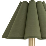 Polly Single Sconce, Natural Brass/Green-Lighting-High Fashion Home
