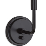 Polly Single Sconce, Blackened Brass/Rattan-Lighting-High Fashion Home