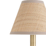 Polly Single Sconce, Natural Brass/Rattan-Lighting-High Fashion Home