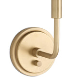 Polly Single Sconce, Natural Brass/Rattan-Lighting-High Fashion Home