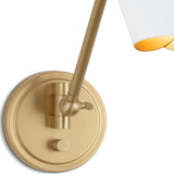 Vest Single Arm Sconce, White-Lighting-High Fashion Home