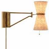 Gable Swing Arm Sconce, Oyster