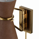 Gable Swing Arm Sconce, Russet