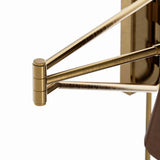 Gable Swing Arm Sconce, Russet