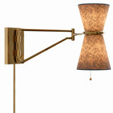 Gable Swing Arm Sconce, Storm Blue