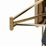 Gable Swing Arm Sconce, Storm Blue