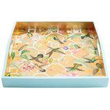 Lacquer Square Tray, Hummingbird Trellis-Accessories-High Fashion Home