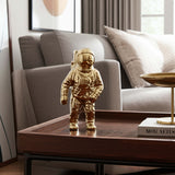 Astronaut Statuette, Gold-Accessories-High Fashion Home