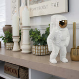 Astronaut Statuette, White/Gold-Accessories-High Fashion Home