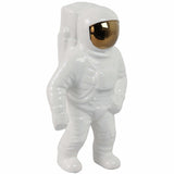 Astronaut Statuette, White/Gold-Accessories-High Fashion Home