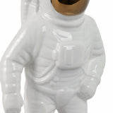 Astronaut Statuette, White/Gold-Accessories-High Fashion Home