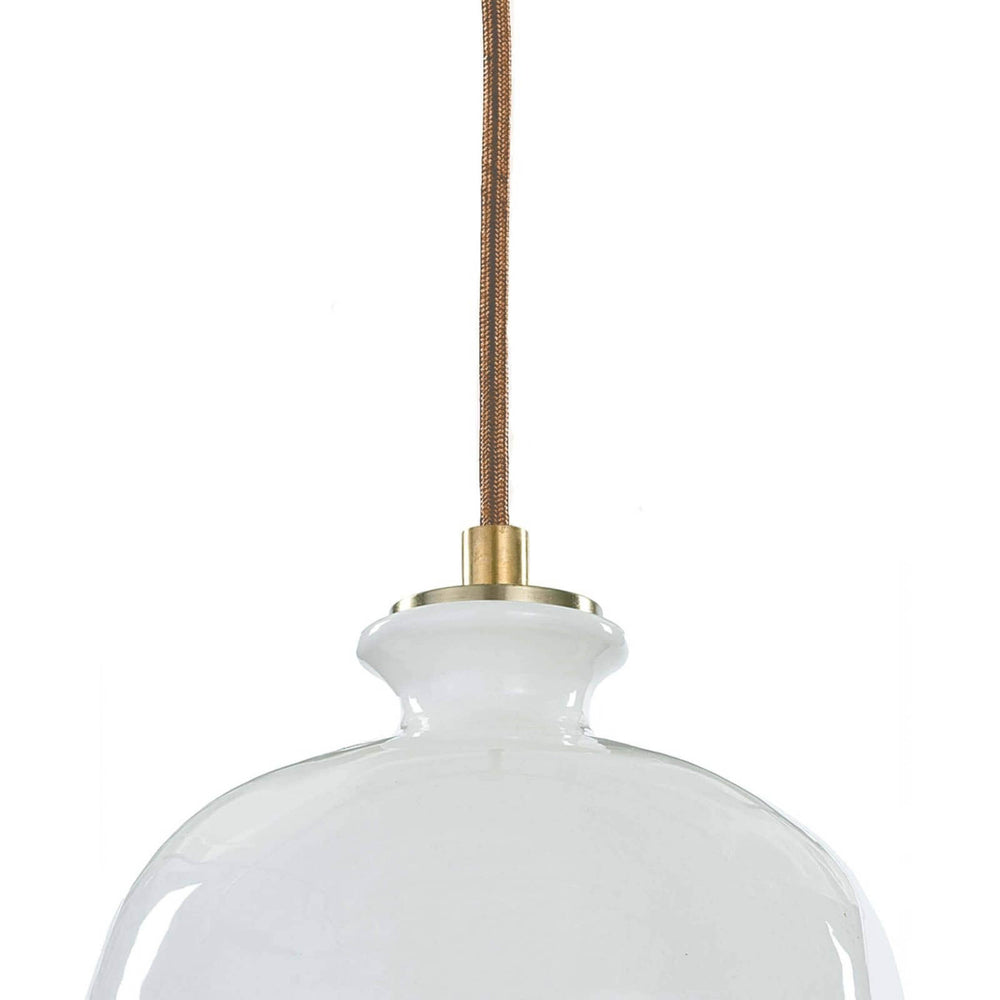 Bianca Ceramic Pendant, White-Lighting-High Fashion Home