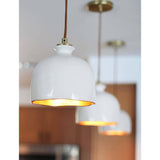 Bianca Ceramic Pendant, White-Lighting-High Fashion Home