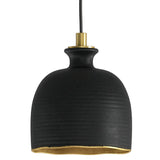 Bianca Ceramic Pendant, Black-Lighting-High Fashion Home