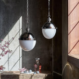 Otis Small Pendant, Polished Nickel-Lighting-High Fashion Home
