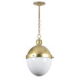 Otis Medium Pendant, Natural Brass-Lighting-High Fashion Home