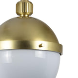 Otis Small Pendant, Natural Brass-Lighting-High Fashion Home