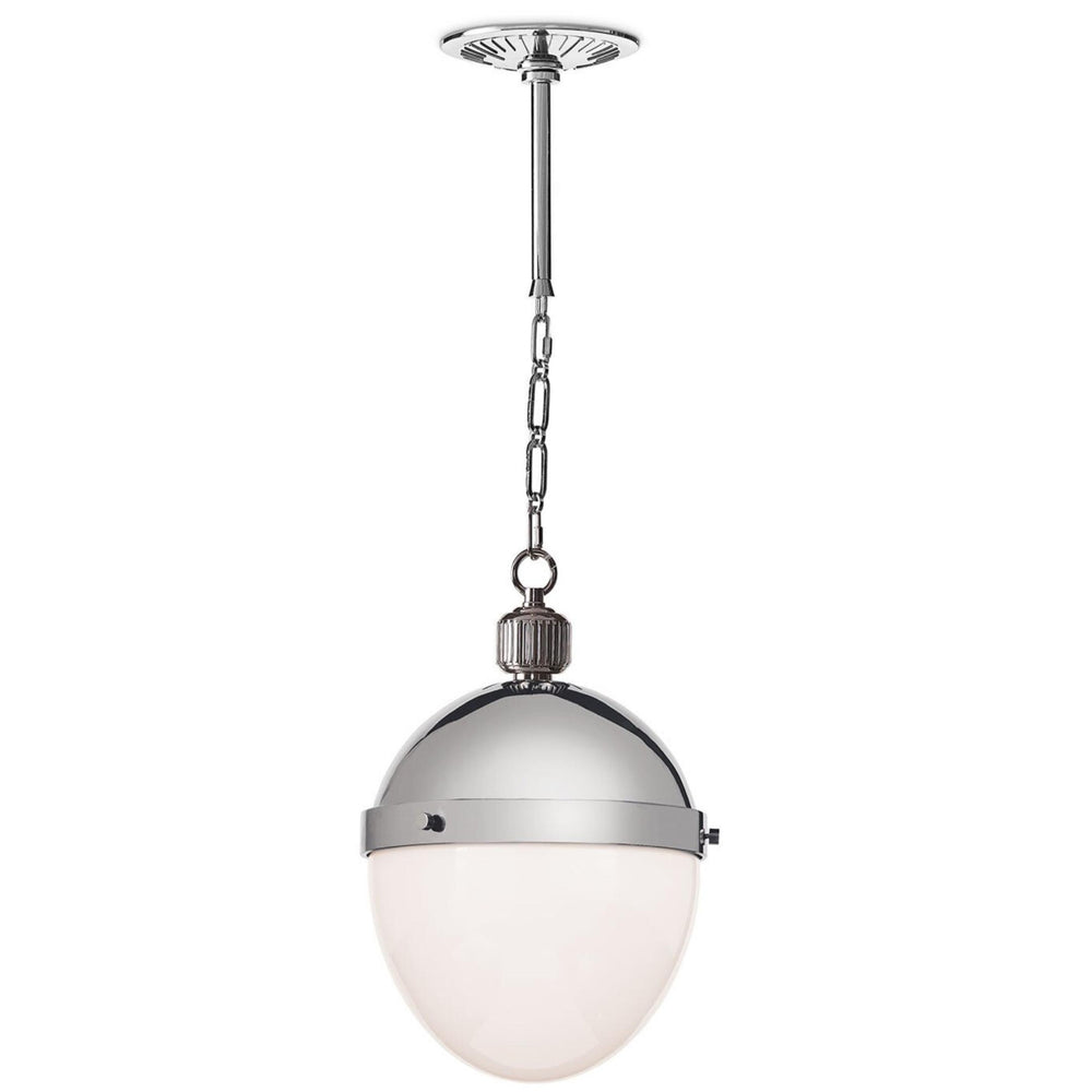 Otis Medium Pendant, Polished Nickel-Lighting-High Fashion Home