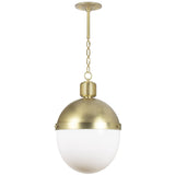 Otis Large Pendant, Natural Brass-Lighting-High Fashion Home