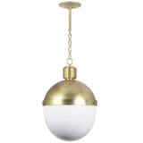 Otis Large Pendant, Natural Brass-Lighting-High Fashion Home