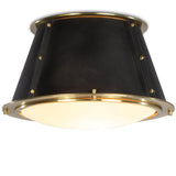 French Maid Flush Mount, Black