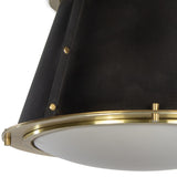 French Maid Flush Mount, Black
