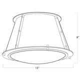 French Maid Flush Mount, Black