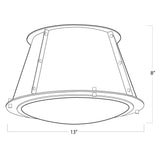 French Maid Flush Mount, Blue
