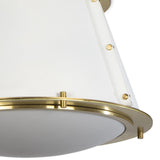 French Maid Flush Mount, White