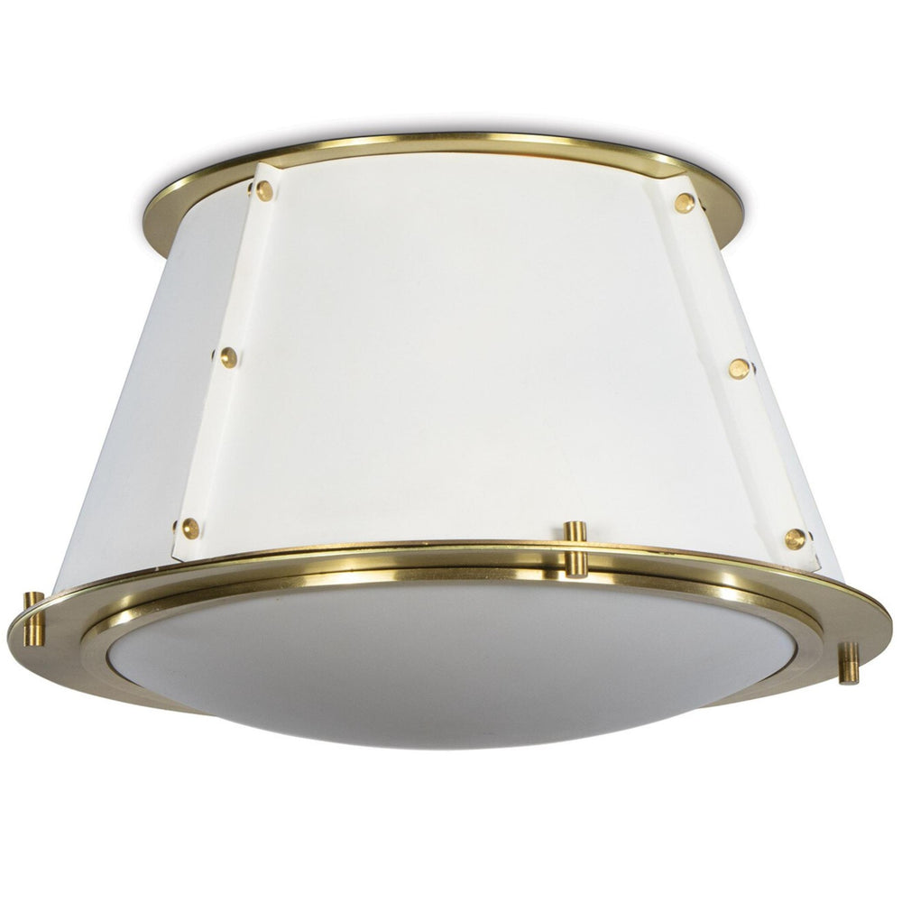 French Maid Flush Mount, White
